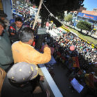 BLOQUEADO. Los choferes de El Alto mantienes el paro indefinido.