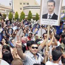 TRIUNFO. Al Asad, ganador de la eleccin.