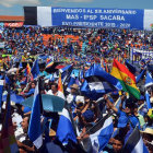 CAMPAA. Una concentracin pasada del MAS en Cochabamba.