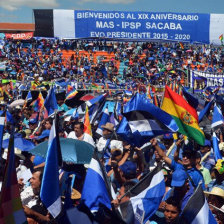 CAMPAA. Una concentracin pasada del MAS en Cochabamba.