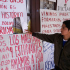 AGRESIN. Destrozaron algunos vidrios.