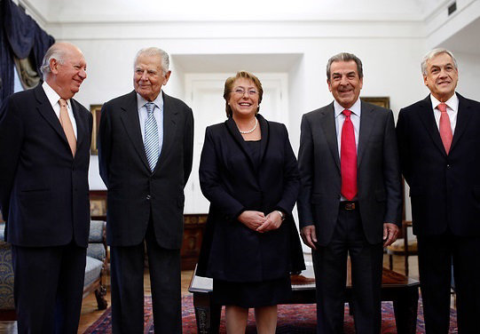 PRESIDENTA. Bachelet en una aparicin reciente con motivo de la demanda martima.