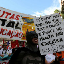 Las protestas no se dejaron esperar en diferentes ciudades brasileas.