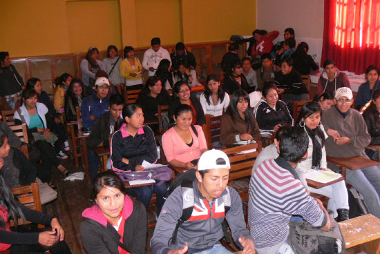 CLASES. Las actividades se retoman en la Escuela Superior de Formacin de Maestros de Sucre.