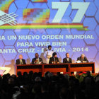 EVENTO. La inauguracin de la Cumbre G77+China, anoche, en Santa Cruz.