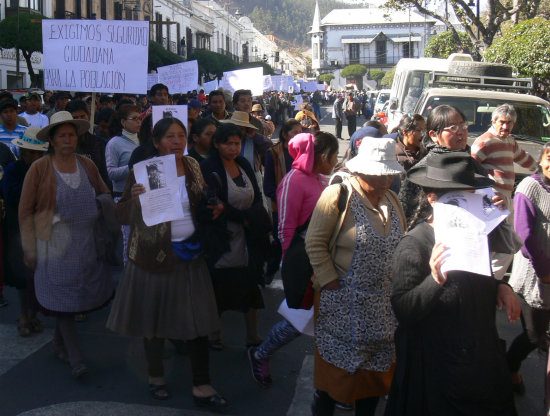 DESAPARICIN. Comerciantes marcharon hace una semana atrs pidiendo justicia.