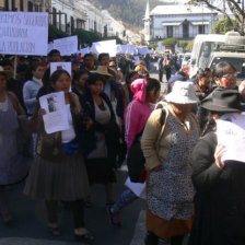 DESAPARICIN. Comerciantes marcharon hace una semana atrs pidiendo justicia.