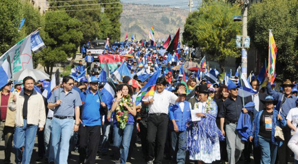 MAS. Imagen de un acto de campaa.