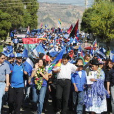 MAS. Imagen de un acto de campaa.