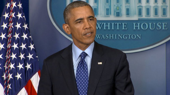 MANDATARIO. Barack Obama durante su declaracin anunciando el despliegue.