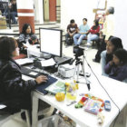 Registro. Las filas de ltima hora se formaron ayer en varios centros de empadronamiento. En la imagen, las oficinas del SEREC Chuquisaca.