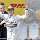 Rosberg celebra su nueva victoria en la Frmula Uno.