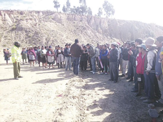 QUERELLA. La familia de Yesica quiere justicia. En la foto el lugar donde se hall el cuerpo.