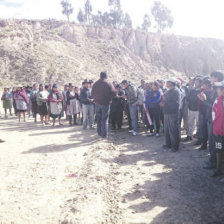 QUERELLA. La familia de Yesica quiere justicia. En la foto el lugar donde se hall el cuerpo.