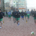 El plantel docto cumpli una tarea exigente ayer, en las arenas de Garcilazo.