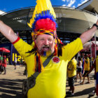 Aficionados colombianos comienzan a llegar a Ro de Janeiro.