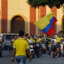 La celebracin en el municipio colombiano de Ginebra.