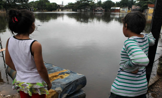 DAMNIFICADOS. Las vctimas de las lluvias.