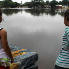 DAMNIFICADOS. Las vctimas de las lluvias.