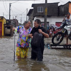 VCTIMAS. Los damnificados por las lluvias.