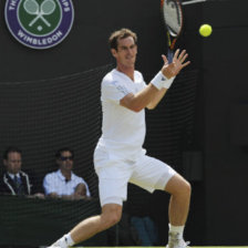 Murray responde en su partido.