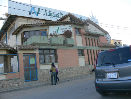 OFICINAS. La administracin aduanera de Sucre funciona en ambientes alquilados.