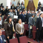 ACTO. La inauguracin del Quinto Coloquio Internacional.