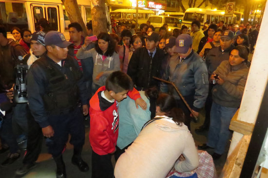 OPERATIVO. En las calles del centro.