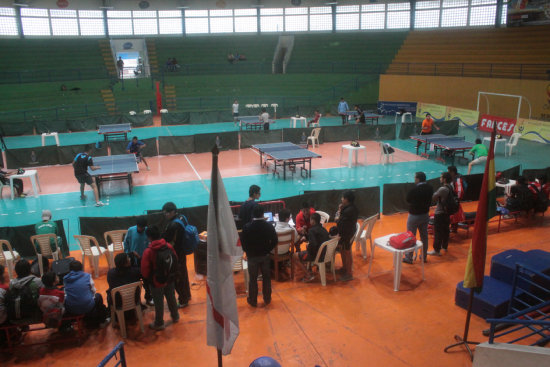 Un panorama del coliseo JRA, escenario del Open Internacional.