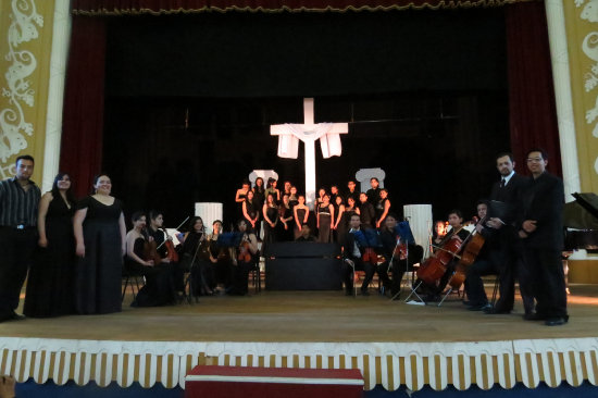 TALENTO. Los protagonistas de la presentacin artstica de anoche en el Mariscal.