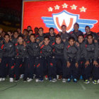 Los rojos de Cochabamba fueron presentados la noche del sábado.