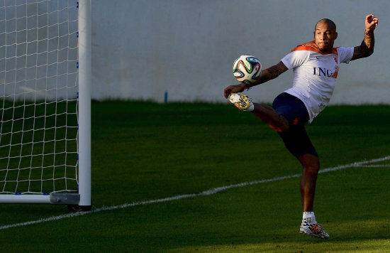 Nigel De Jong es el holandés con menos posibilidades de jugar.