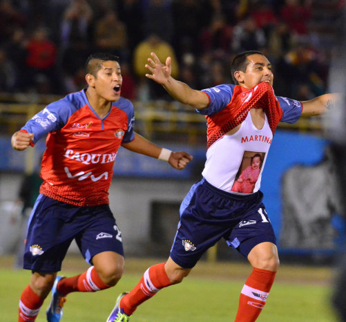 Una de las celebraciones del cuadro aviador.