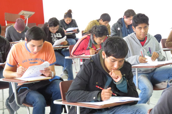 EVALUACIN. El examen psicotcnico de ayer.