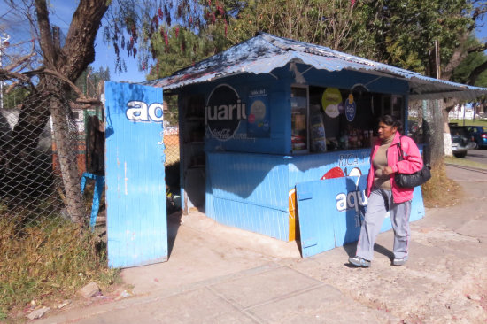 ROBO. Otro kiosco fue robado la madrugada de ayer, en la zona del Parque Bolvar