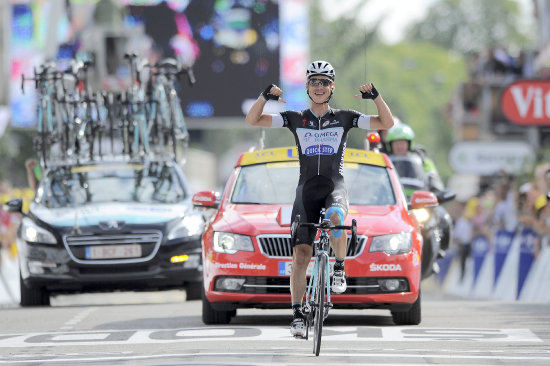 El alemn Tony Martin gan la novena etapa del Tour de Francia.