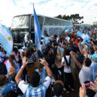 La seleccin argentina fue arropada por su pblico, en Buenos Aires.