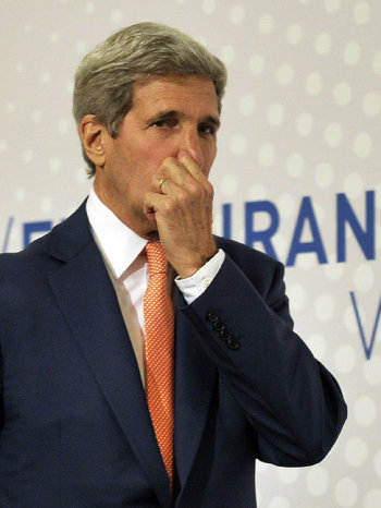 CONDENA. John Kerry, Secretario de Estado.