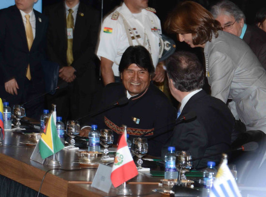 ENCUENTRO. Evo Morales en Brasil.