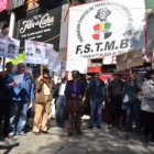 HOMENAJE. Los miembros de ASOFAMD recuedan a las vctimas del golpe de Estado en La Paz.