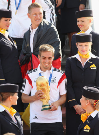 El capitn de Alemania, Philipp Lahm, se despidi de la seleccin.