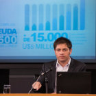 RECLAMO. El ministro de Economa argentino, Axel Kicillof, durante una audiencia.