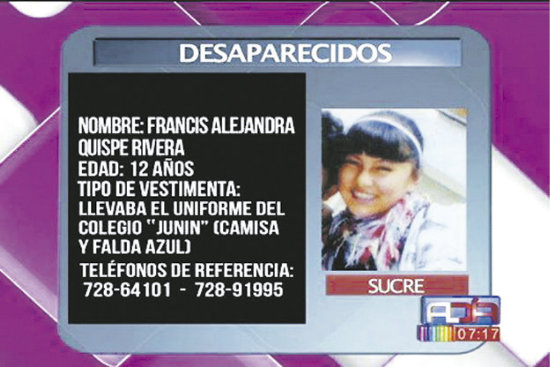 ALE. Padre sigue buscando a su hija.