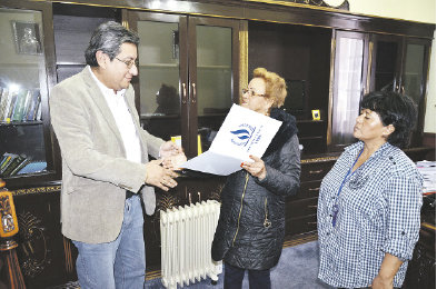 ACTO. Gonzalo Hurtado fue reconocido ayer.