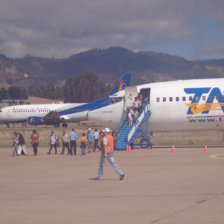 AEROPUERTO. Hasta 13 vuelos diarios se registran en Sucre, donde operan cinco aerolneas.