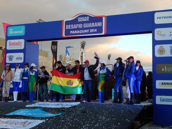 El boliviano Marco Bulacia ocup el primer lugar del podio en Paraguay.