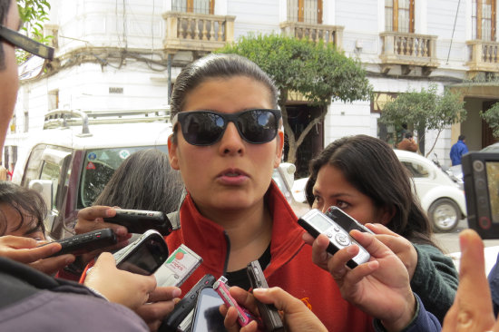 RESPUESTA. La directora de Turismo Gabriela Sahonero neg todas las acusaciones en su contra y anunci presentacin de pruebas.