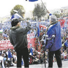 PROSELITISMO. El Movimiento Al Socialismo (MAS) reuni a su militancia para proclamar a sus candidatos Evo y lvaro en La Paz.