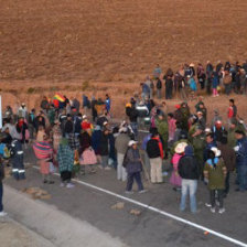 MEDIDAS. La poblacin potosina de Uyuni emopezaba a reportar escasez de alimentos.