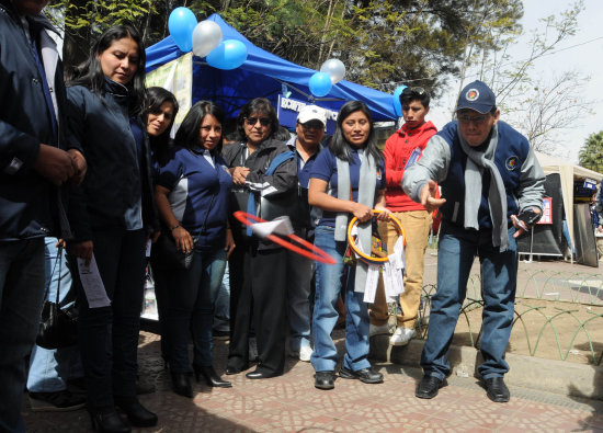 EVENTOS. El Ministerio Pblico cerr dos reuniones grandes en una semana con una feria informativa en la ciudad de Cochabamba.